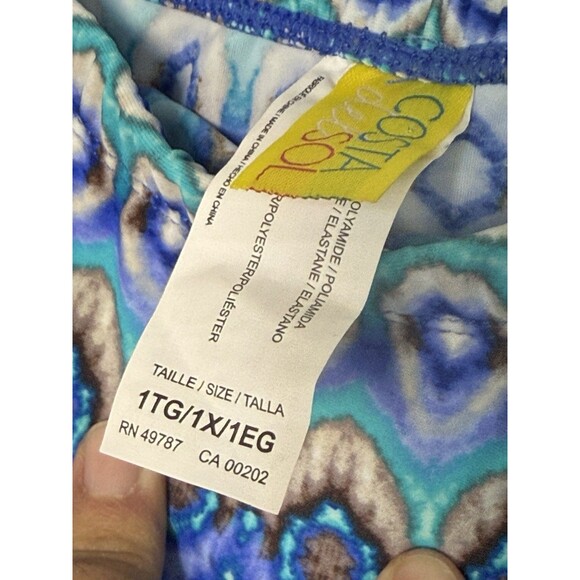 Costa Sol Swim Skirt Sz 1X New Blue- See My Other Listings For Matching Tankini - Picture 2 of 5